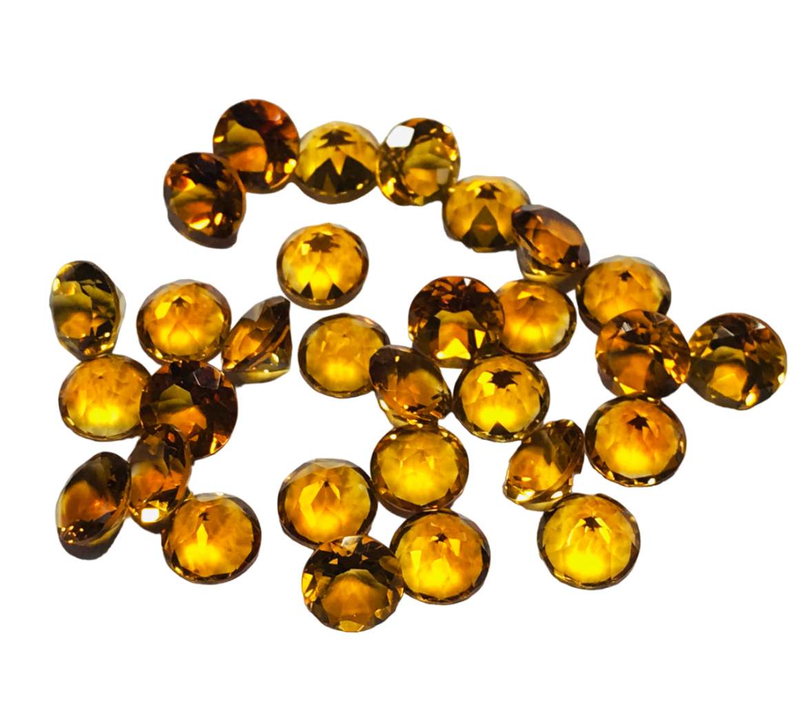 סיטרין לשיבוץ בתכשיטים סיטרין מלוטש faceted citrine